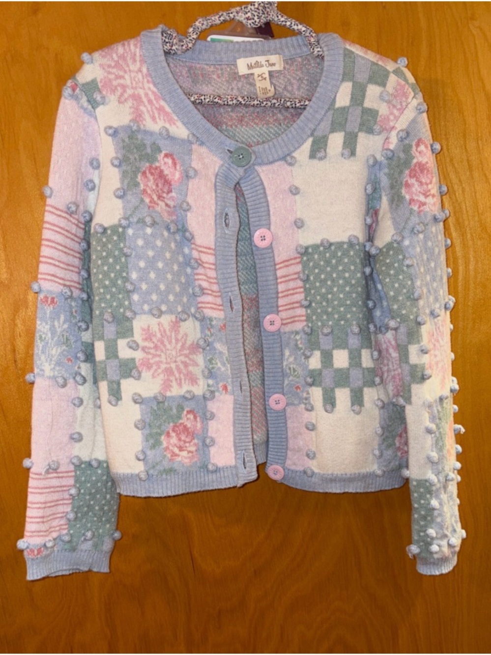 Heart to heart waltz of flowers Pom-Pom Cardigan Matilda Jane